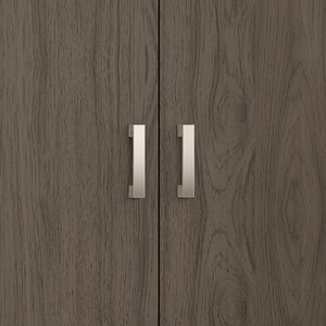 Modern Double Sliding Door <strong>Wardrobe</strong> 2 Mirrored Hanging Rails <strong>Shelves</strong> Storage Cabinet <strong>for</strong> Bedroom - Product Image 5