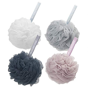 Top di Vendita Su Ordinazione Del Corpo Scrubber Esfoliante La Pelle <span class=keywords><strong>Shower</strong></span> Spugna Da Bagno per Gli Uomini e Le Donne Schiuma Ricca Doccia Pouf Maglia - Product Image 1