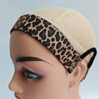 Bandeaux élastiques ajustables pour perruques avec logo personnalisé, attaches velcro, pour la pose de perruques, outil de coiffure