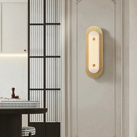 Applique murale LED moderne et contemporaine en marbre, luminaire créatif pour salon, chevet, chambre à coucher, hôtel, couloir