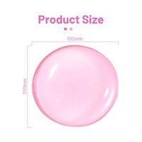 Repose-poignets en silicone transparent rond personnalisé pour souris, design gaming, résistant à l'eau, 100x100mm, pour la maison et le bureau