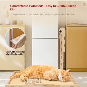 Tiragraffi Verticale Pieghevole a L per Gatti, Resistente all'Usura, Stile Semplice, Giocattolo per Gatti Cinese - Product Image 2