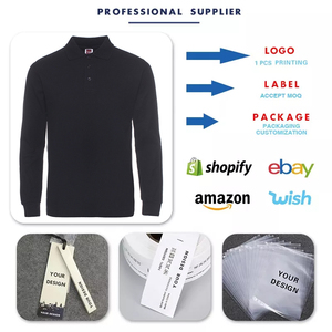 Maglietta <span class=keywords><strong>Polo</strong></span> a maniche lunghe in <span class=keywords><strong>cotone</strong></span> <span class=keywords><strong>100</strong></span>% di alta qualità maglietta <span class=keywords><strong>Polo</strong></span> da uomo con Logo personalizzato vuoto - Product Image 4