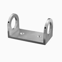 Plaque de base de montage latéral en acier inoxydable pour poteau de balustrade métallique