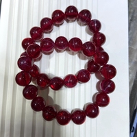Hairuhq — perles synthétiques, 6 8 10 12mm, bijoux, trou de perceuse rubis, étoile rouge, Bracelet, perles amples
