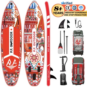 พี.เอฟ. กระดานโต้คลื่นแบบพองลมรุ่นใหม่ ดีไซน์ Drop Stitch Sup Soft Top รุ่น PF95/1 สำหรับเล่นกีฬาทางน้ำ - Product Image 1
