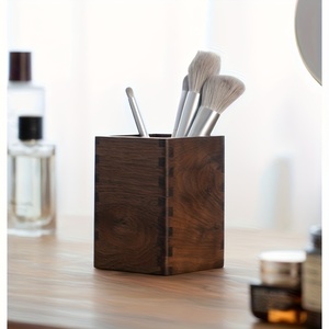 Portalápices de Madera de Calidad de Exportación, Diseño Atractivo, Portalápices Cuadrado de Madera Natural para Mesa - Product Image 2