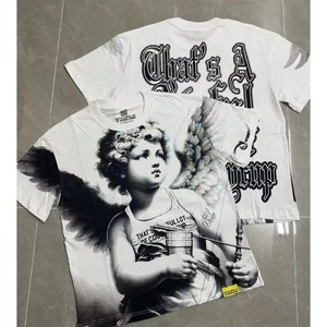 เสื้อยืดโอเวอร์ไซส์คุณภาพสูง พิมพ์ลาย สแกนได้ สำหรับผู้ชาย ผ้าฝ้าย 100% - Product Image 6