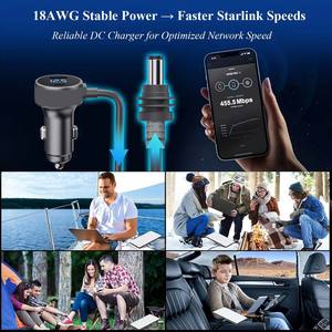 Cargador de Coche con Pantalla Digital Starlink <span class=keywords><strong>Mini</strong></span>, <span class=keywords><strong>Cable</strong></span> de Alimentación Starlink <span class=keywords><strong>Mini</strong></span> 12V-24V <span class=keywords><strong>USB</strong></span> C DC Impermeable para Starlink <span class=keywords><strong>Mini</strong></span> - Product Image 3