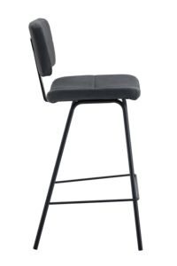 Modern <strong>Leather</strong> Upholstered Restaurant Chair <strong>Barstool</strong> for Dining Hotel Home Bar or Apartment Use - Product Image 2