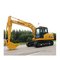Excavatrice minier sur chenilles Shantui SE680LCW 66t avec boîte de vitesses PLC, moteur et pompe - Garantie 1 an