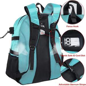 Mochila Deportiva EALER ELB100 Lacrosse, Grande, Color Azul Lago, Poliéster, para Deportes de Equipo - Product Image 2