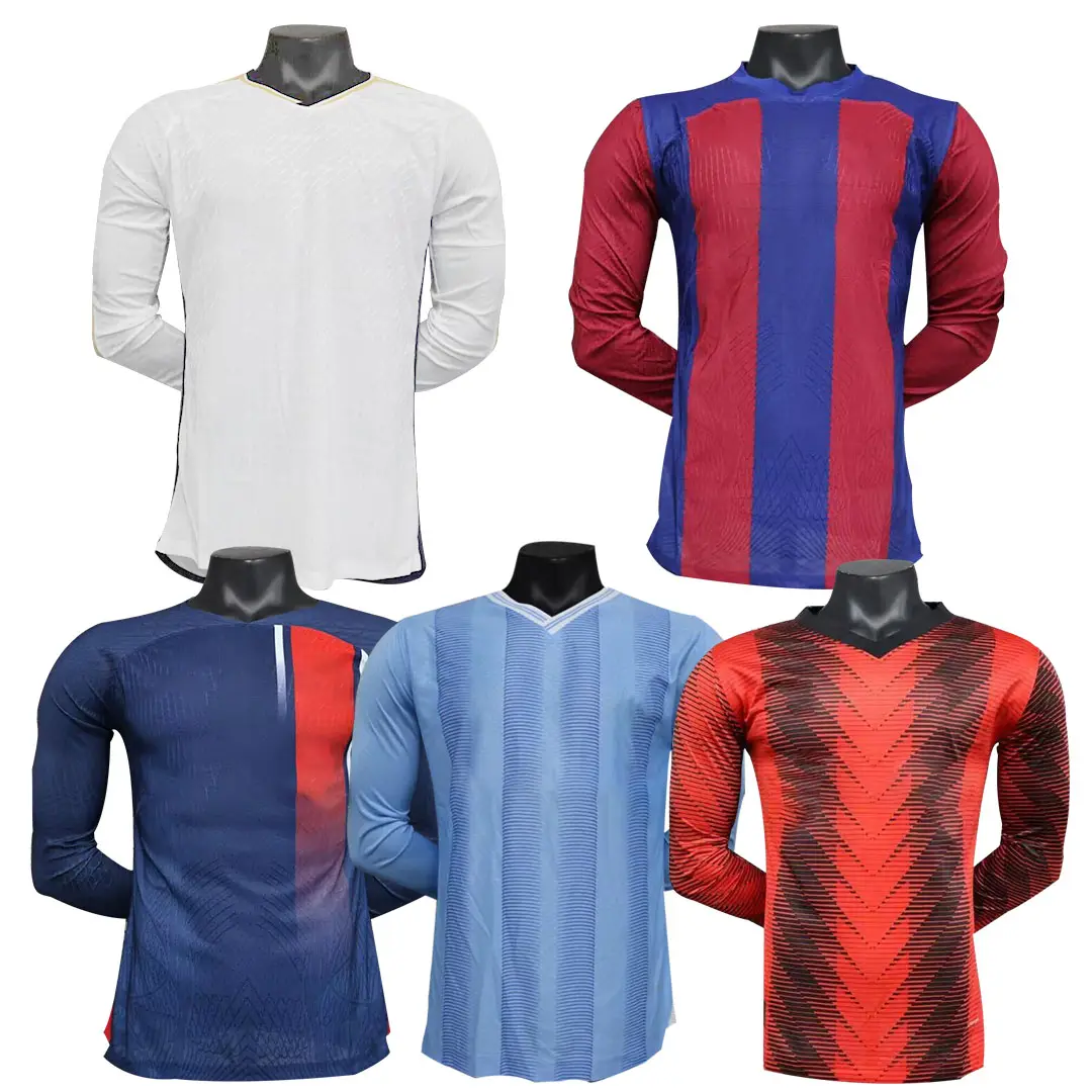 2024 nuovo Design calcio abbigliamento sportivo di alta qualità del Club di calcio maglia a maniche lunghe sport t-shirt