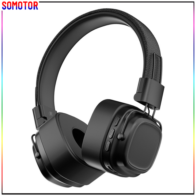 Retro Style Deep Bass Head-mounted Wireless Bluetooth Headphones HiFi Stereo Mascara De Dormir with Microphone