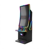 Xinliantimes Machine de jeu d'arcade verticale incurvée de 43 pouces avec accepteur de pièces, construction en métal et plastique, interface anglaise