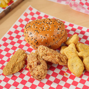 Tùy Chỉnh In Logo Dầu Bằng Chứng Thực Phẩm Bao Bì Bánh Hamburger Phân Hủy Sinh Học Trắng Không Thấm Mỡ Bánh Sandwich Giấy - Product Image 3