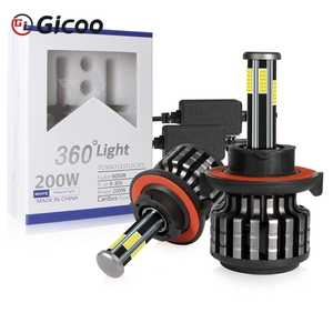 Gicoo X6S 360 Super Bright 10000LM 6000K <b>Mini</b> Size H4 H7 H11 9005 9006 High Low Beam <b>Led</b> <b>Lights</b> Bulbs 6 Sides 300W - Product Image 3