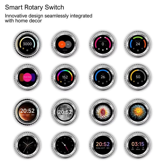 LTECH Smart Home Touch Switch Alexa Smart Dimming Switch Custom Interface Home Assistant Control Panel Matter Home Automation
