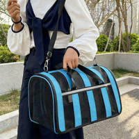 Sac de transport pliable pour animaux de compagnie, sac à bandoulière respirant pour chien, grande capacité, portable, pour extérieur, vente en gros