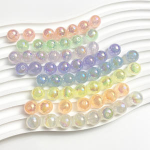 Mabei 12mm Luminous Fine Sparkling DIY Mobile Phone Chain Keychain Material New Accessory Jewelry <b>Crystal</b> <b>Lampwork</b> <b>Glass</b> <b>Beads</b> - Product Image 4