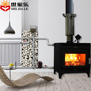 Estufa de Leñ<span class=keywords><strong>a</strong></span> Independiente de Estilo Europeo, <span class=keywords><strong>Chimenea</strong></span> Interior con Calefacción por Circulación de Agua, Conexión para Radiador - Product Image 6