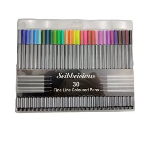 Stylos à pointe fine pour dessin, 30 couleurs, marqueurs à pointe fine, stylos pour journal, agenda, coloriage - Product Image 1