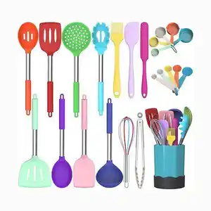 Best Selling Multipurpose Silicone Kitchen Utensils Set Silicone Cooking Kitchen Utensils Spatula Set Home Kitchen Tools