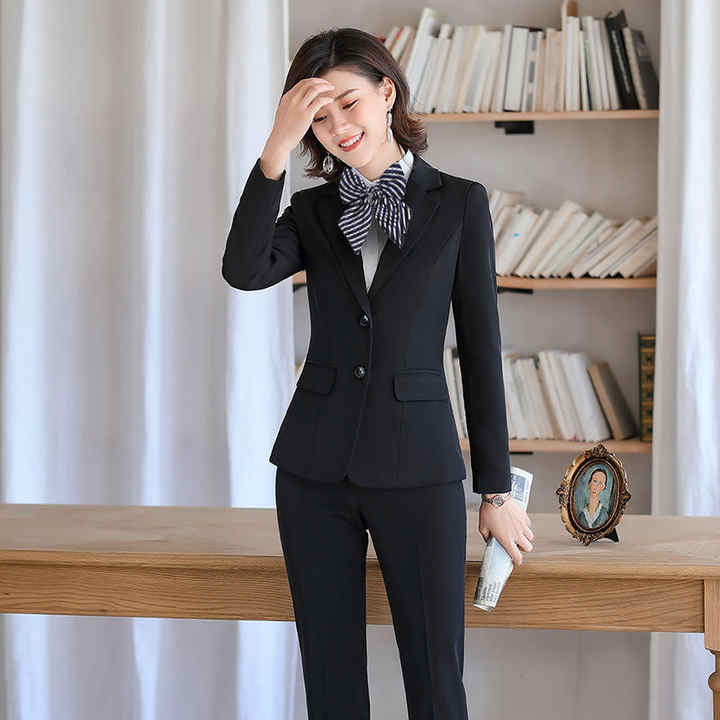 Custom Modern Western Hotel Receptionist Uniform for Women Managers