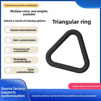 Haltère triangulaire en fonte pour yoga, entraînement de force assisté, Pilates et fitness