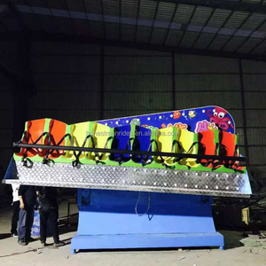 10ที่นั่ง Funfair Carnival รถพ่วงเครื่องจักรกลอุปกรณ์สวนสนุกนั่งคลื่นบ้า - Product Image 2