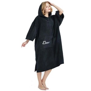 Toalla de Baño Súper Absorbente con Logotipo Personalizado, Poncho de Surf, Toalla de Microfibra de Doble Cara, Toalla de Playa con Capucha para <span class=keywords><strong>Hombre</strong></span> y Mujer - Product Image 1