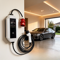 Neues Tragbares Reise-EV-Ladegerät 3,5kW 7kW Typ 2 IP54 Wetterfest 2,8 Zoll Display für Kofferraum TA-AC-B3-H