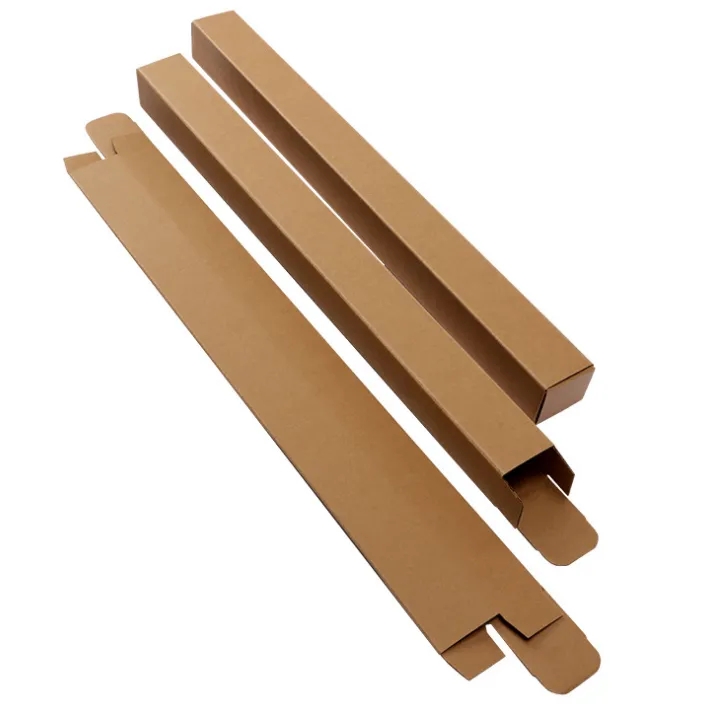 ECO Custom Brand Printed Shipping Boxes Long Cardboard Corrugated Carton Boxes Packaging Paper Carton Box for Window Film PPF