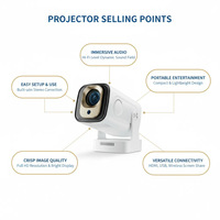 Nuevo Proyector Inteligente de Bolsillo HY260 Pro, 1080P, Cine en Casa, Multimedia, Juegos, Mini Proyector LED Portátil para el Hogar, Superventas