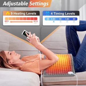 58*29CM couverture chauffante électrique hiver couvertures thermiques plus chaudes pour lit et canapé usage domestique tapis chauffant électrique et coussin en feuille électro - Product Image 5
