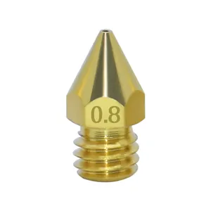 Buse <span class=keywords><strong>MK8</strong></span> en laiton 0.2MM 0.3MM 0.4MM 0.5MM Buse de tête d'impression d'extrudeuse pour accessoires d'imprimante 3D Ender-3 CR10 CR10S 1.75MM - Product Image 3