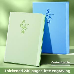 Cahier en cuir souple épaissi A5 imprimé personnalisé petit <span class=keywords><strong>livre</strong></span> d'<span class=keywords><strong>extraits</strong></span> frais avec fil à coudre reliure journal d'étude mignon - Product Image 2