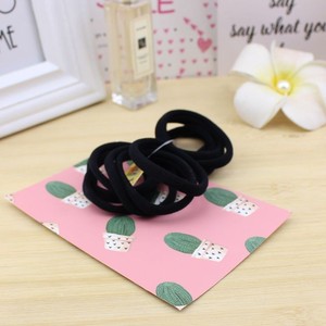 Coleteros de Tela Negros, Paquete de 10 Piezas, Elásticos para Uso Diario - Product Image 3