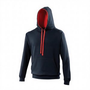 Sudadera con Capucha Unisex Estilo 2015, Negra, de Forro Polar, Cómoda, Transpirable, Ecológica, de Poliéster/Algodón, Teñida en Color Liso, para Invierno - Product Image 1