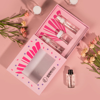 Boîtes en papier cosmétiques de luxe personnalisées de couleur rose, boîte cadeau pour sérum, huile essentielle, flacon, emballage pour soins de la peau, parfum