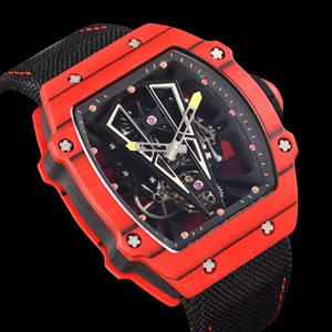 Reloj Mecánico de Lujo para Hombre, 27-03 TPT, Fibra de Carbono, Tourbillon, Esqueleto, Esfera Hueca, Reloj de Pulsera de Moda, Alta Calidad - Product Image 1