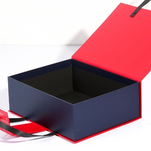 Luxury Portable Paperboard Souvenir Gift <b>Box</b> with Customizable logo and Firm Ribbon Handles - Product Image 6
