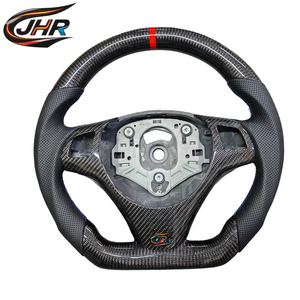 <span class=keywords><strong>Volant</strong></span> sport en cuir et fibre de carbone <span class=keywords><strong>pour</strong></span> E90 Série 3, ajustement OEM, personnalisation disponible - Product Image 1