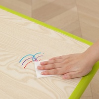 Table d'activités rectangulaire pour six personnes, en plastique, pour l'école et la maternelle, avec surface anti-graffiti, mobilier pour enfants