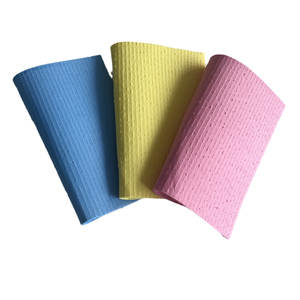 Disponible: Paño de Esponja de Celulosa Ecológico Rosa/Azul/Amarillo, 20x18x0.4cm, 98% de Absorción de Agua, para Limpieza del Hogar y la Cocina - Product Image 3