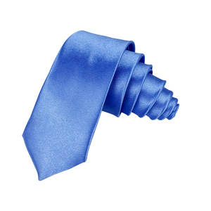 Cravatta in Raso Nera da 5CM per Uomo e Donna, Tinta Unita, Stretta, Stile Coreano, Formale e Lucida - Product Image 4