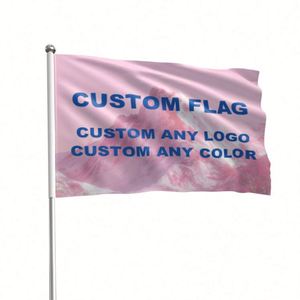 Drapeaux publicitaires personnalisés en polyester 100D imprimés numériquement, haute qualité, taille et logo sur mesure, vente en gros - Product Image 1