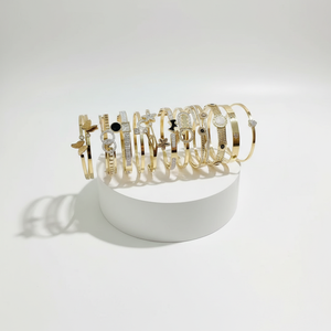 Accesorios de Zirconia, Acero Inoxidable Fino, Chapado en Oro de 18k, Regalo Moderno al por Mayor, Pulseras y Brazaletes de Joyería de Moda para Mujer - Product Image 6
