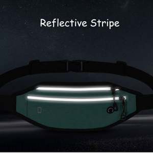 Riñonera Deportiva Impermeable de Oxford para Exteriores con Cierre de Cremallera, Bolsillo Interior y Cinturón Ajustable para Correr, Riñonera para Teléfono Móvil - Product Image 3