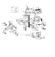 141554 Arbre à ressort en fer pour machine à coudre industrielle Brother à boutonnières LK4-B814 HM-818A